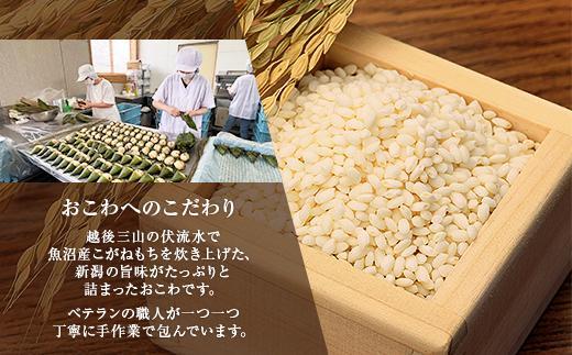 ES384 (M-44)【無地熨斗】 笹 おにぎり おこわ 餅米 2種 食べ比べ 80g×計8個 うなぎ 牛肉 魚沼産 もち米 餅米 おむすび こがねもち 黄金もち 新潟県産 笹おこわ 鰻 牛 名物 