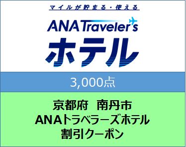 京都府南丹市ANAトラベラーズホテル割引クーポン３,０００点分