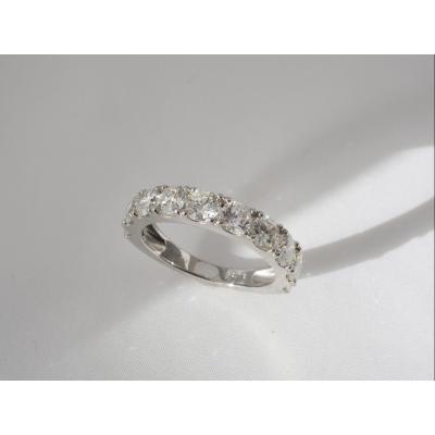 ふるさと納税 甲府市 PT900 2.00ctダイヤモンドハーフエタニティリング9978 |  | 01