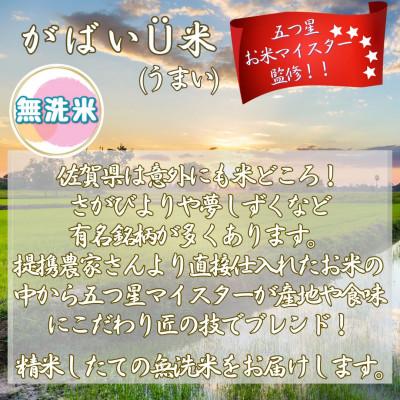 ふるさと納税 伊万里市 がばいU米(うまい) ブレンド米 【無洗米】10kg(5kg×2袋) お米マイスター厳選(伊万里市) |  | 01