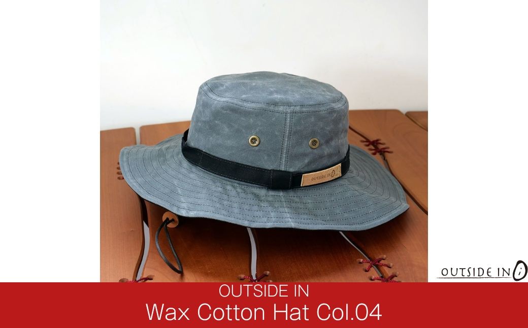 
                  Wax Cotton Hat Col.04 Slate（スレート）帽子 キャップ ハット フリーサイズ キャンプ用品 アウトドア用品 [OUTSIDE IN]【025S083】
                
