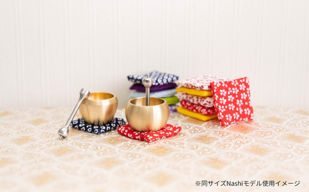 ミニミニおりん Otete 座布団 あお 仏具 ペット おりん ミニサイズ 可愛い 燕三条製