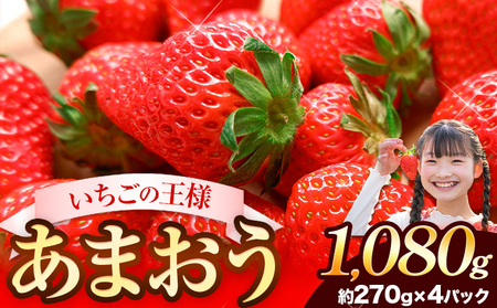 ★2026年出荷★【先行予約】福岡の名産いちご あまおう 1080g【着日指定不可】《2月中旬-4月末頃出荷》 大人気あまおう 贅沢あまおう