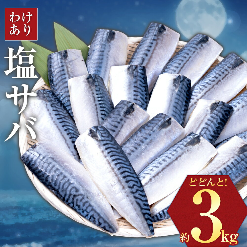 【わけあり】大容量 無添加 塩サバ 3.5kg