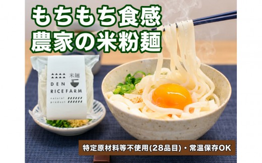グルテンフリー 無添加 米麺 120g  10個セット（白米麺10個）｜米粉 うどん 焼きそば パスタ 麺