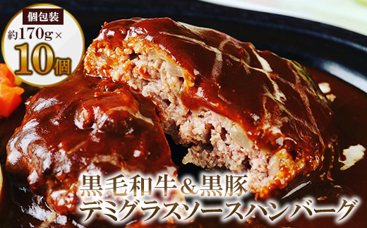 
                  黒毛和牛&黒豚デミグラスソースハンバーグ10個セット【1545971】
                