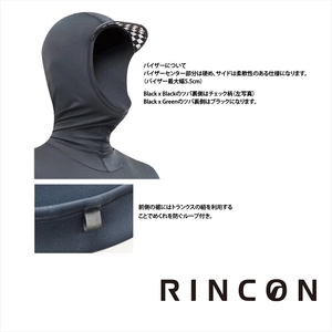 ウエットスーツ　Rincon 1mm KILL HOODED 長袖 JACKET。真夏仕様5.5cmバイザー付き  XLサイズ