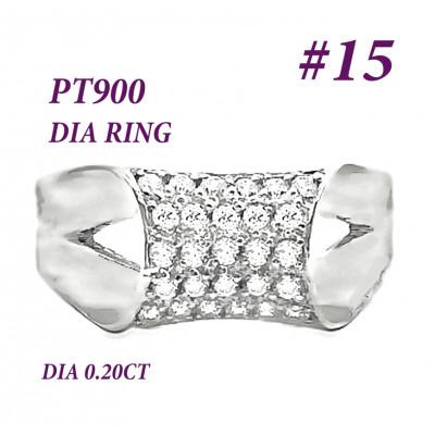 ふるさと納税 笛吹市 PT900 ダイヤモンドリング 0.2CT RADR-6756DI-P #15