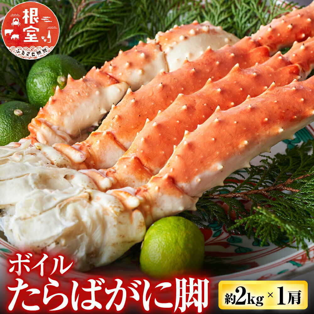 【ふるさと納税】 ボイルたらばがに脚約 2kg × 1 肩 ( エアブラスト凍結 ) たらば タラバ タラバガニ たらば蟹 タラバ蟹 かに カニ 蟹 お取り寄せ グルメ 海鮮 茹で蟹 茹でがに 茹でガニ 北海道 根室市 ふるさと納税 D-14055