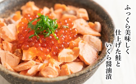 鮭といくらの親子丼定食（利尻昆布味噌汁付）＜利尻漁業協同組合＞