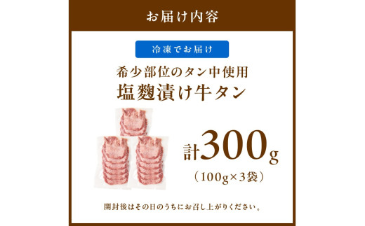 牛タン（塩?漬け） 1パック100ｇ×3袋