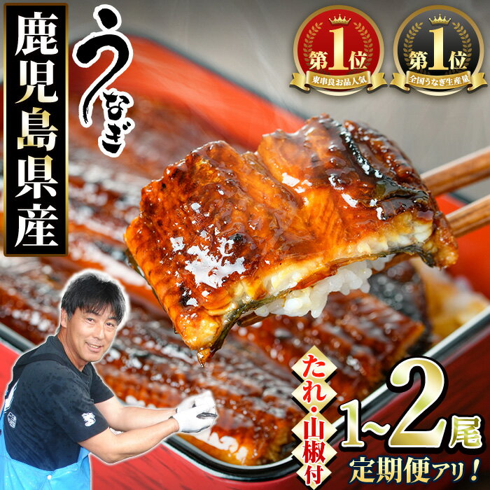 東串良町のうなぎ蒲焼(無頭) 2尾(320g以上・タレ、山椒付)