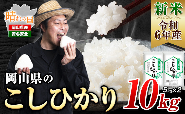 
新米 令和6年産 こしひかり 白米 10kg《30日以内に出荷予定(土日祝除く)》岡山県 浅口市 精米 米 送料無料
