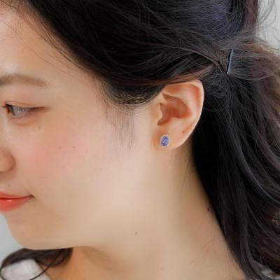 ふるさと納税 山梨県 【山梨県】【ジュエリー】K18 briller/ブリエ オーバル ピアス |  | 02