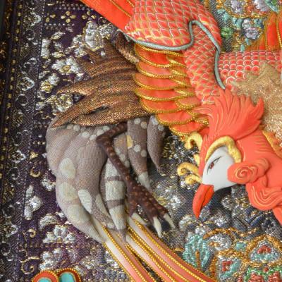 ふるさと納税 野田市 押絵伝統工芸品　朱雀　大 |  | 02