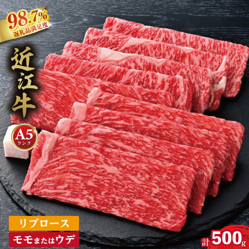 【4等級以上】厳選　近江牛　すき焼き・しゃぶしゃぶ【500g】【牛肉】【牛】【A4】【A5】【国産】