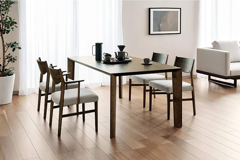 カリモク家具『ダイニングチェア・肘小』CW4311 [1278]