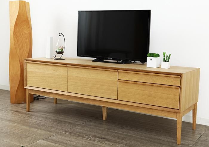 
            大川家具 レフライン 150cm テレビボード 収納 天然木 オーク(ナラ) 野中木工所
          