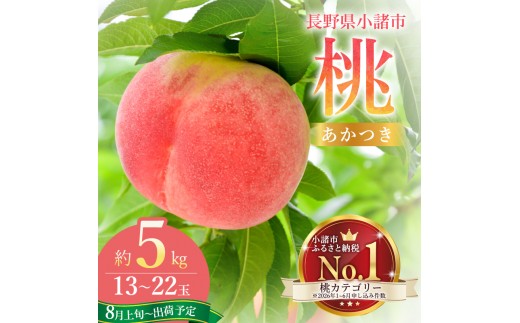 浅間水蜜桃 みつおかのもも あかつき 秀品 約5kg