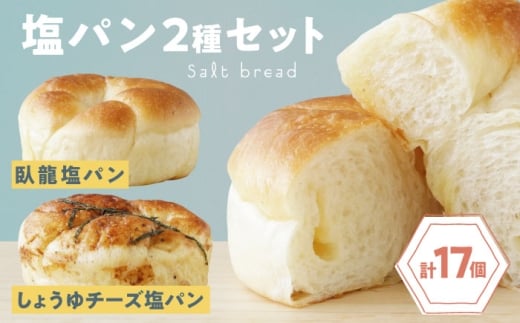 パン【冷凍】大洲の塩パン 2種 計17個セット 塩パン 塩 しおぱん ぱん 醤油 チーズ 食べ比べ 朝食 昼食 夕食 菓子パン 総菜パン おすすめ 人気 お取り寄せ 送料無料 贈答 ギフト 美味しい おいしい グルメ ベーカリー 菓子パン 総菜パン 食事パン アレンジ 個包装 お昼 国産小麦 詰め合わせ 肱川 シンプル 素材の味 厳選 材料 愛媛県大洲市/株式会社アライ[AGAY057]