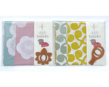 ウオーク社　お包みtomekoセットJ（もみじ，しゃもじ）