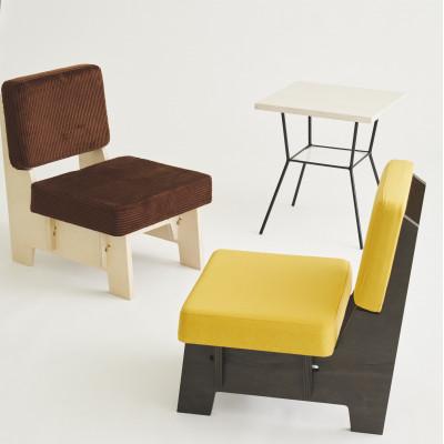 ふるさと納税 海南市 和歌山県海南市　高品質な一人掛け組み立てソファ　コーデュロイベージュ(フレームホワイト) |  | 02