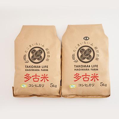 ふるさと納税 多古町 新米【令和7年産】たこまいらいふ萩原農場の多古米コシヒカリ(精米)5kg・(玄米)5kg セット |  | 03