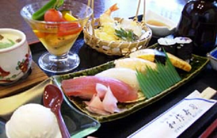 【ふるさと納税】 食事券 ペアチケット 寿司 ランチ ペア お食事券 焼津 和作寿司 ランチセット 2名様分 にぎり寿司 ちらし寿司 選べる a12-085