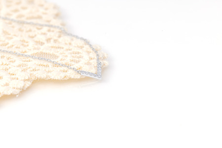 ダイヤモンド ネックレス V 0.1ct プラチナ ジュエリー ダイヤ PT 山梨 H-4862 SWCI017-pt