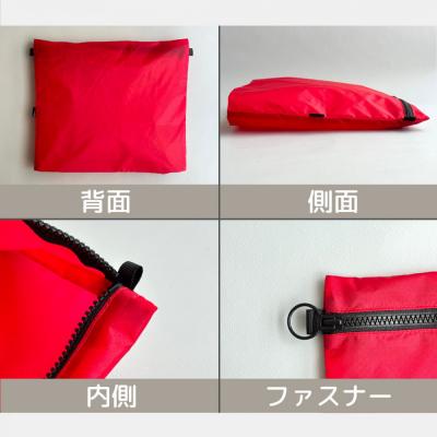 ふるさと納税 名古屋市 【赤】B5が入る軽いナイロンフラットポーチ　バッグインポーチ |  | 03