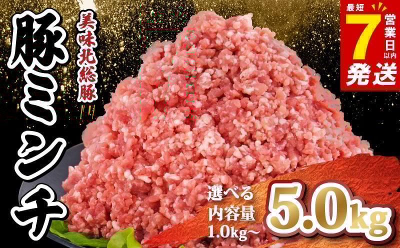 
            ＼最短7営業日以内発送／ 豚ミンチ 選べる 3.0 ~ 5.0 kg 千葉県 産 銘柄 美味北総豚 豚ひき肉 挽肉 国産 豚肉 500g 小分け 真空パック 冷凍 ハンバーグ 餃子 そぼろ 麻婆豆腐 家庭用 送料無料 産地直送 千葉県 旭市 旭食肉協同組合 ask
          