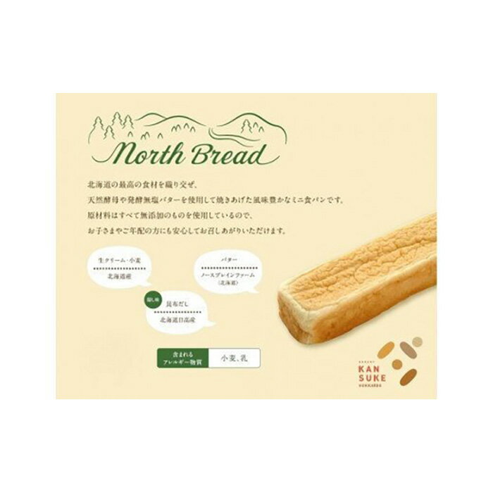 【ふるさと納税】寄附額改定↓北海道産小麦100％高級ミニ食パン『ノースブレッド』3本セット【19112】