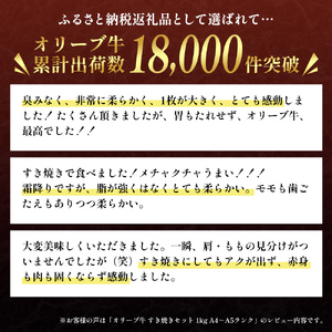 オリーブ牛 黒毛和牛 すき焼き 香川県産 オリーブ牛【500g】【期間限定】