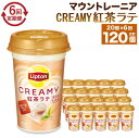 【ふるさと納税】森永乳業 リプトン CREAMY紅茶ラテ 240ml× 20個 （定期便）2ヶ月間に1回 年6回の定期便 | 紅茶 飲料 ミルク 人気 おすすめ 送料無料