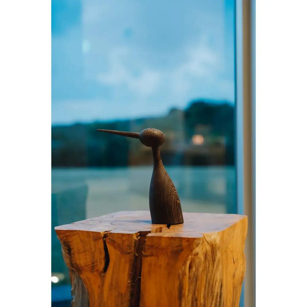 【Tagayasan（タガヤサン）：こげ茶】【銘木再生】幸運を運ぶ木製オブジェliving_bird 鶴