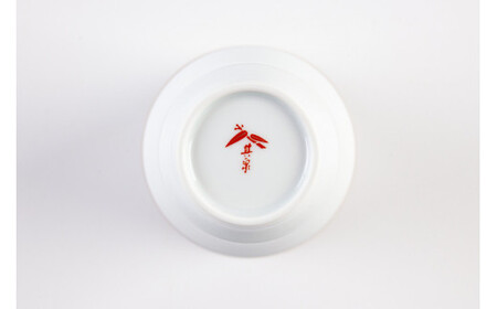 A18-38 有田焼【其泉】瓔珞文(赤) 酒グラス2個セット 賞美堂本店