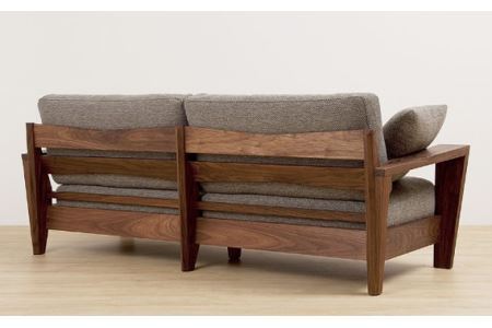 No.829-08 （ウォールナット）AUTHENTICITY SOFA E RD（レッド）