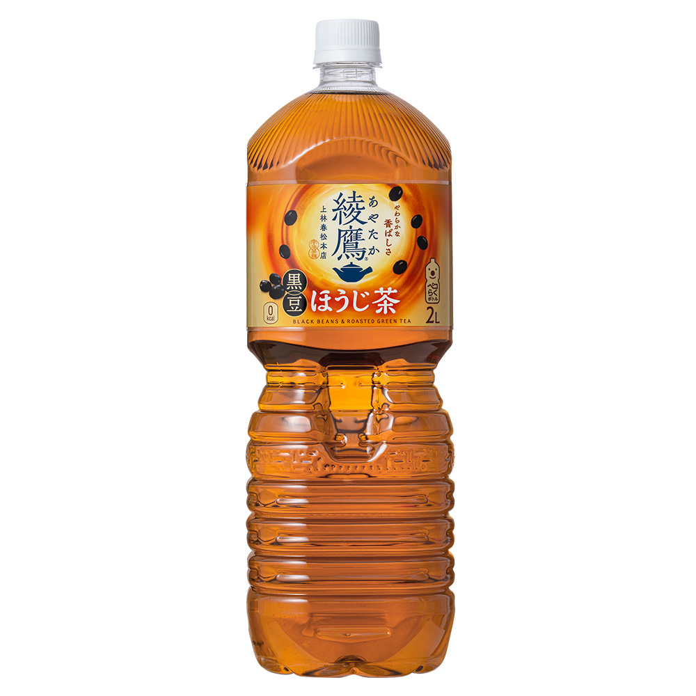 綾鷹 黒豆ほうじ茶 2L PET×6本　コカコーラ 綾鷹 茶 お茶 カフェイン ペットボトル 常備 備蓄 蔵王 【04301-0916】_イメージ2