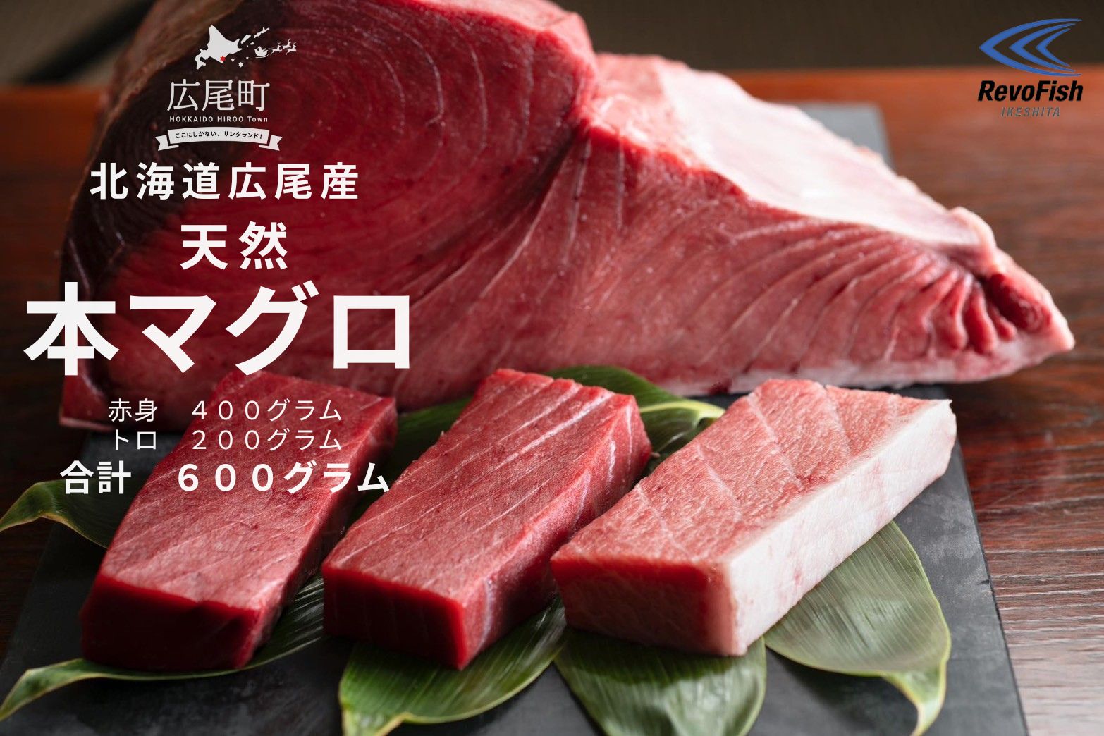 【ふるさと納税】広尾産 本まぐろの刺し身（赤身400g、トロ200g）【まぐろ　国産　天然　本マグロ　黒マグロ　クロマグロ　黒まぐろ　冷凍】(AM0008)
