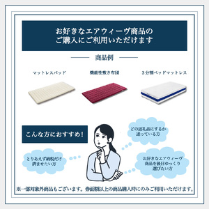 エアウィーヴ ギフト券（10万円分）【エアウィーヴオンラインストアで使える】[エアウィーヴ エアウィーブ 寝具 人気 おすすめ 割引 チケット クーポン ギフト 商品券 優待券 プレゼント 割引券]