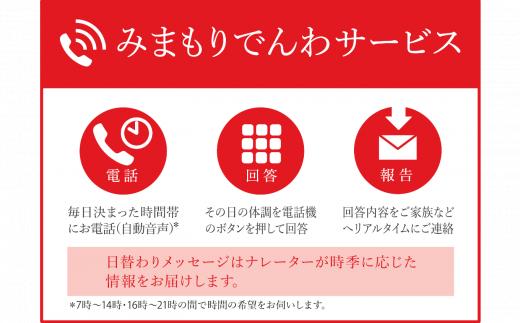 郵便局のみまもりサービス「みまもりでんわサービス(携帯電話)」(６ヶ月)