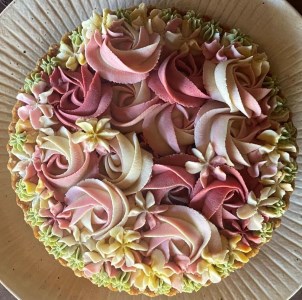 ビーガン  Ｒａｗフラワーケーキ 18cm ヴィーガンスイーツ  CA002 