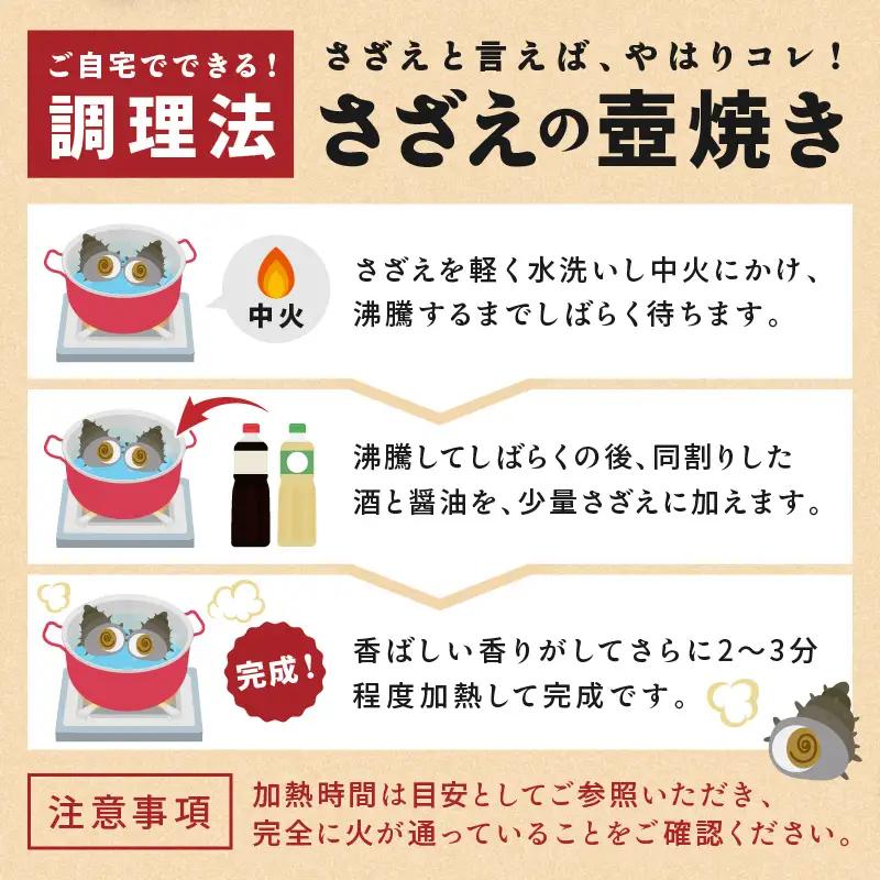京丹後産さざえ2kg！活けサザエ