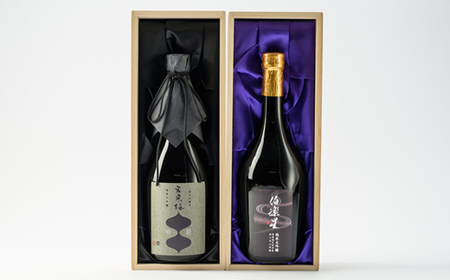 伯楽星・宮寒梅　飲み比べセット【720ml×2(各1本)】_酒・アルコール 純米大吟醸 日本酒 sake サケ_【配送不可地域：離島】【1341114】