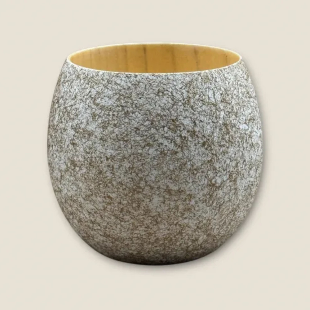 木製 エッグカップ 乱糸マット仕上げ 純白［NF121］ 303446_CU90053VC03