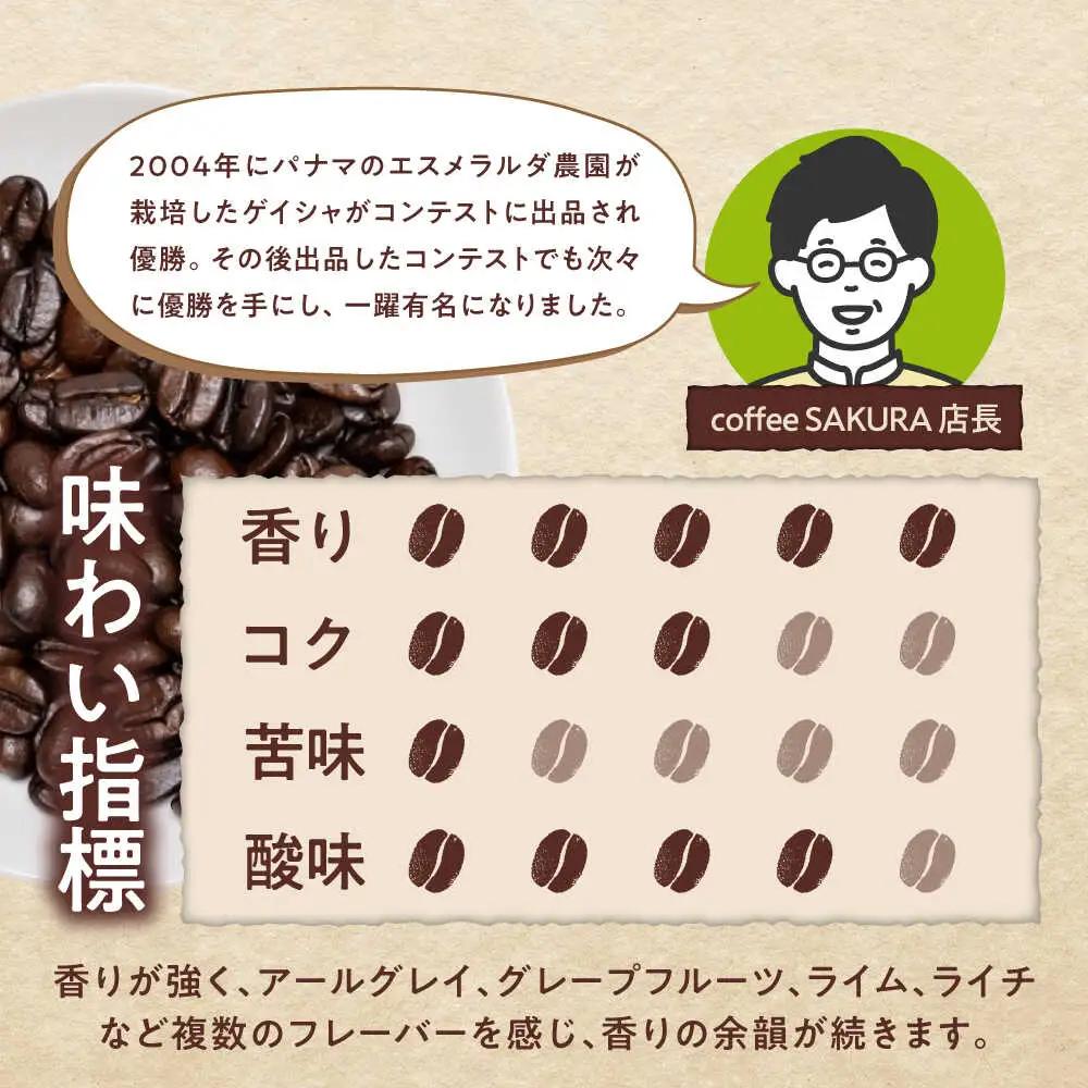 ゲイシャコーヒー(豆)　タラマンカス農園　200g×2 / 珈琲 コーヒー ゲイシャ / Coffee SAKURA[BBAB130]