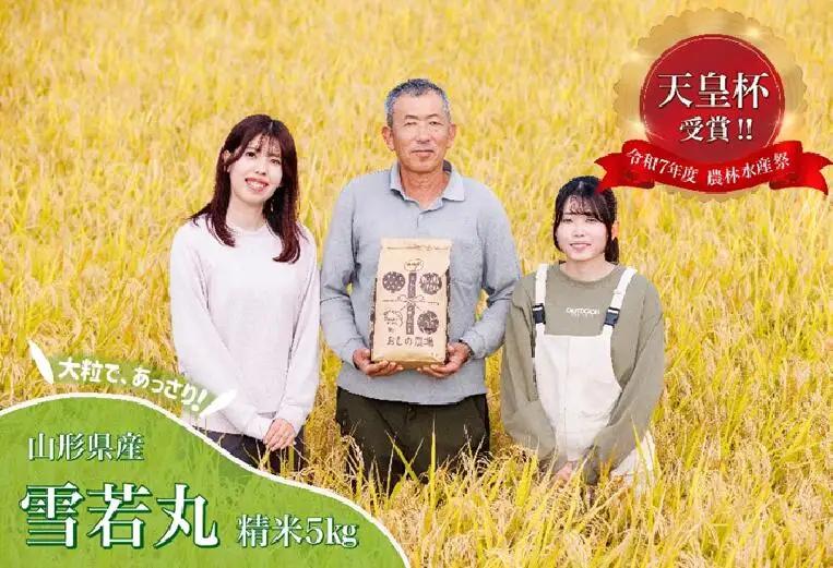 雪若丸 5kg 米 精米 山形