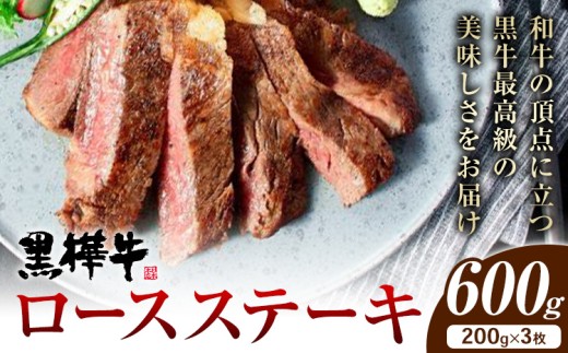 牛肉 くまもと黒毛和牛 黒樺牛 A4-A5等級 ロースステーキ(1枚200g) 計600g 杉本本店《90日以内に出荷予定(土日祝除く)》ステーキ 和牛 お肉 黒毛和牛 国産 九州産 熊本県産 冷凍 