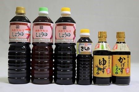 M182-2 カネマルゴの醤油とポン酢 6本セット