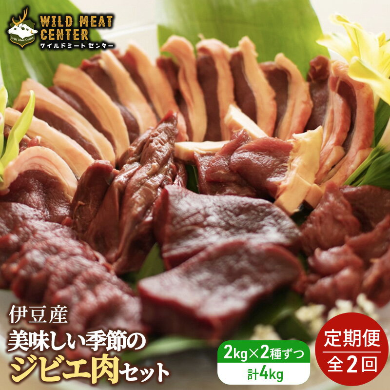 【ふるさと納税】【伊豆産ジビエ肉】美味しい季節のジビエ肉定期便セット（1kg×4）